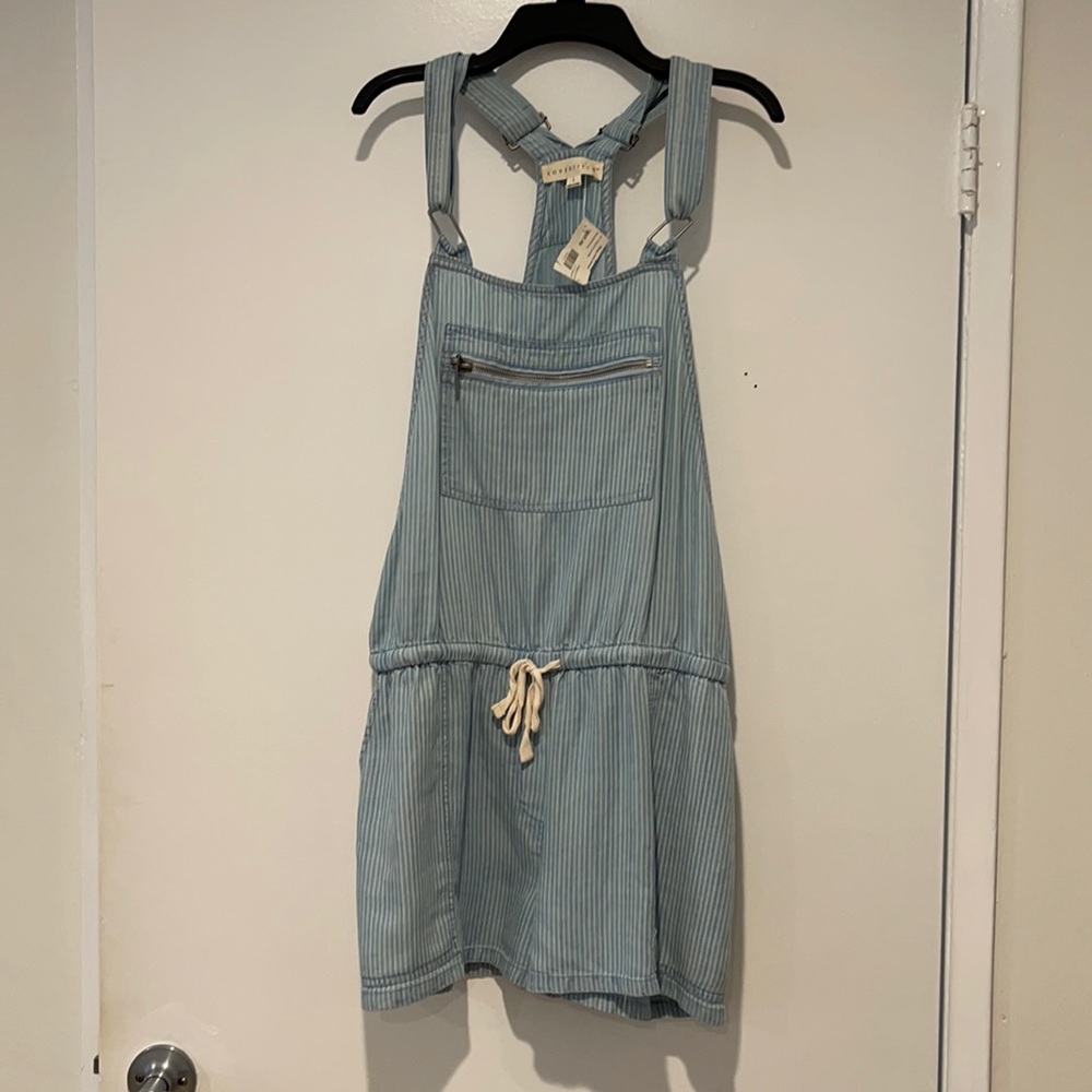 NWT Pin Striped Overalls